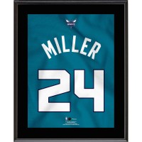 Brandon Miller Charlotte Hornets Authentic 10.5 x 13 #24 Teal Jersey Sublimated Plaque