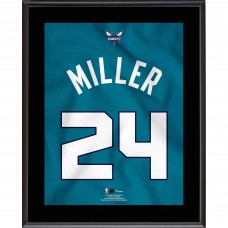 Brandon Miller Charlotte Hornets Authentic 10.5 x 13 #24 Teal Jersey Sublimated Plaque