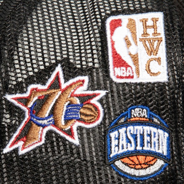Бейсболка Philadelphia 76ers Mitchell & Ness Times Up Classic Script Cord - Black