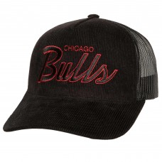 Бейсболка Chicago Bulls Mitchell & Ness Times Up Classic Script Cord - Black