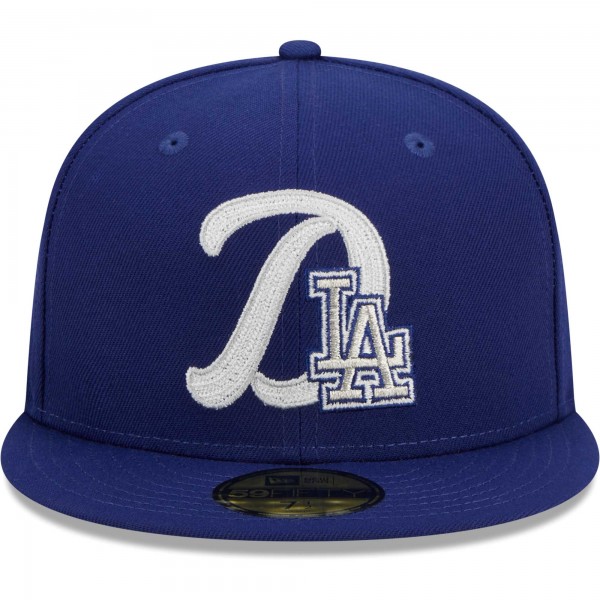 Бейсболка Los Angeles Dodgers New Era Royal Duo Logo 59FIFTY