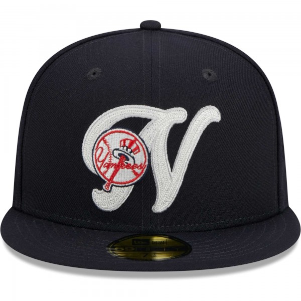 Бейсболка New York Yankees New Era Navy Duo Logo 59FIFTY