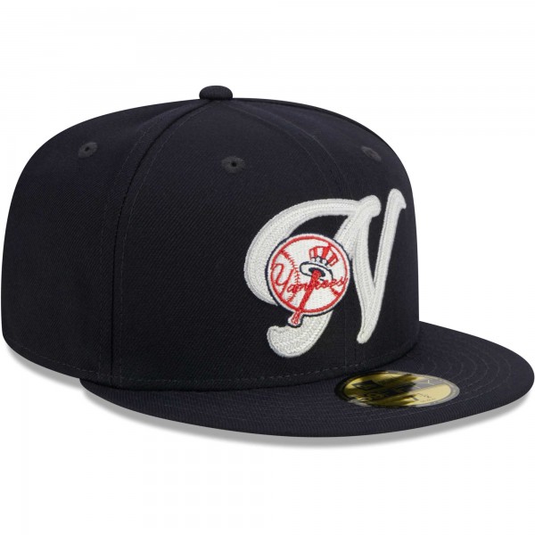 Бейсболка New York Yankees New Era Navy Duo Logo 59FIFTY