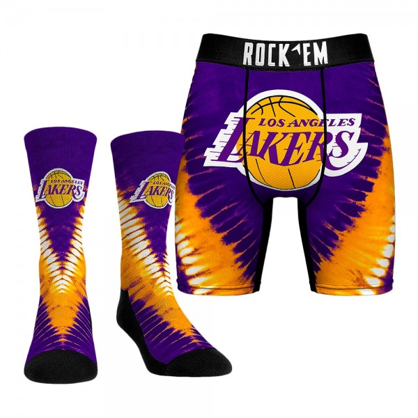 Носки и трусы Los Angeles Lakers Rock Em Tie Dye