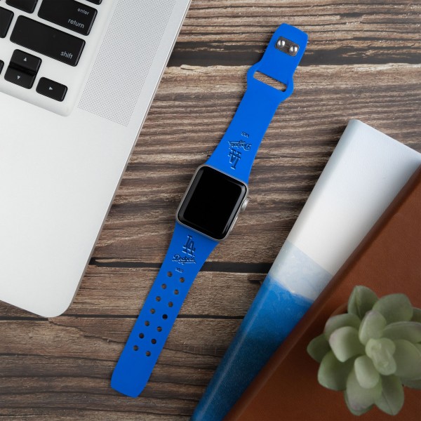 Los Angeles Dodgers Debossed Silicone Apple Watch Band