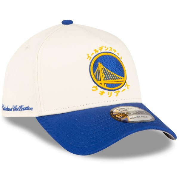 Бейсболка Golden State Warriors New Era x Hyperfly Katakana Collection White/Royal A-Frame 9FORTY