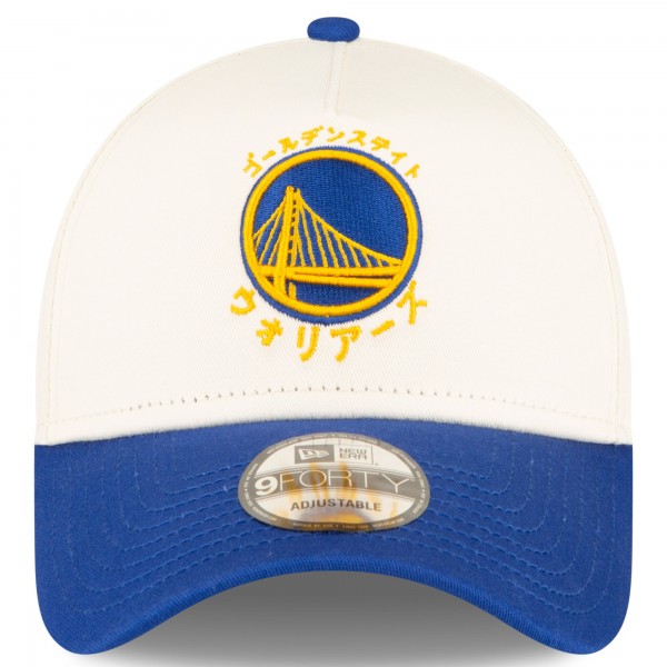 Бейсболка Golden State Warriors New Era x Hyperfly Katakana Collection White/Royal A-Frame 9FORTY