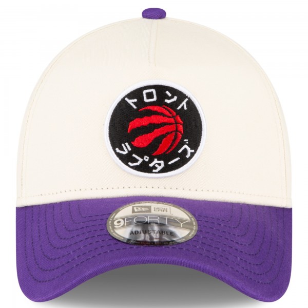 Бейсболка Toronto Raptors New Era x Hyperfly Katakana Collection White/Purple A-Frame 9FORTY