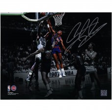 Dennis Rodman Detroit Pistons Autographed Fanatics Authentic 11 x 14 Block vs. Boston Celtics Photograph