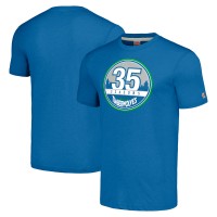 Футболка Minnesota Timberwolves Homage Unisex 35th Anniversary Hardwood Classics 35 Seasons Tri-Blend - Royal