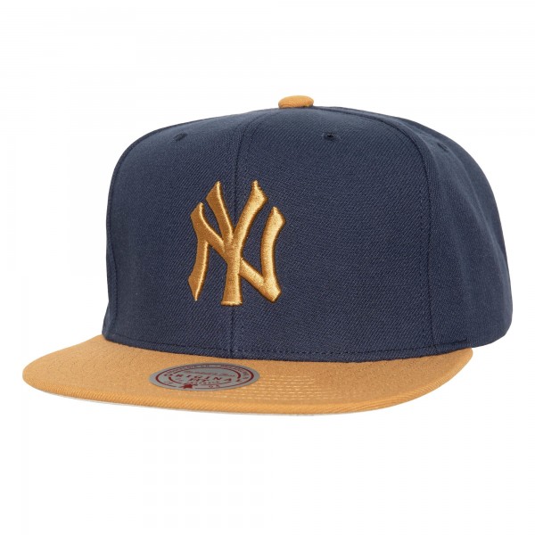 New York Yankees Mitchell & Ness Navy Work It Snapback Hat