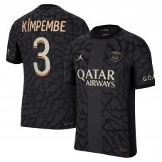 Игровая джерси Presnel Kimpembe Paris Saint-Germain Jordan Brand 2023/24 Third Match Authentic Player - Anthracite