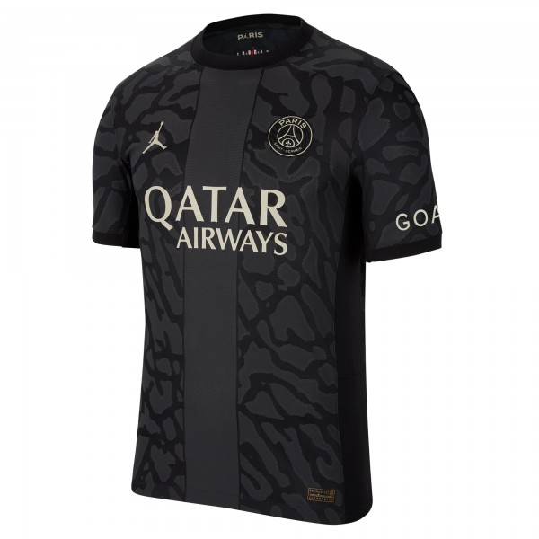 Игровая джерси Presnel Kimpembe Paris Saint-Germain Jordan Brand 2023/24 Third Match Authentic Player - Anthracite