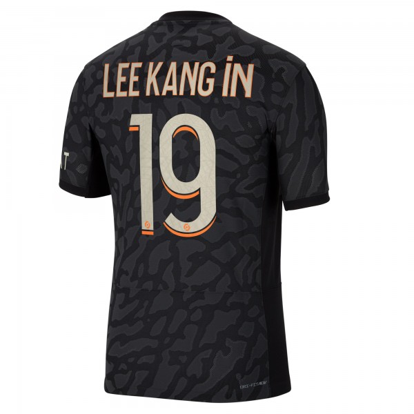 Игровая джерси Lee Kang In Paris Saint-Germain Jordan Brand 2023/24 Third Match Authentic Player - Anthracite