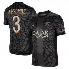 Игровая джерси Presnel Kimpembe Paris Saint-Germain Jordan Brand 2023/24 Third Stadium Replica Player - Anthracite