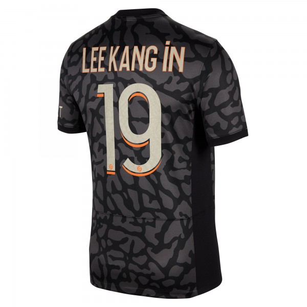 Игровая джерси Lee Kang In Paris Saint-Germain Jordan Brand 2023/24 Third Stadium Replica Player - Anthracite