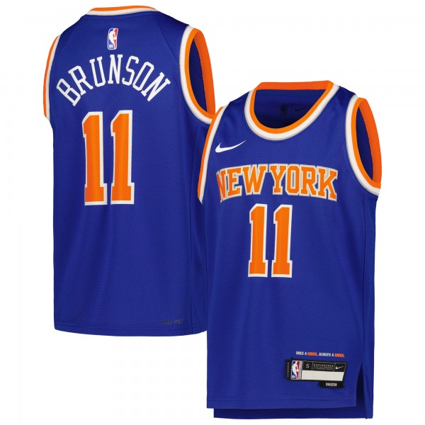Игровая форма  Jalen Brunson New York Knicks Nike Youth Swingman - Icon Edition - Blue