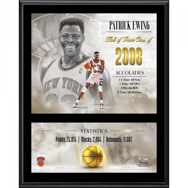 Patrick Ewing New York Knicks Fanatics Authentic 12 x 15 Hardwood Classic Sublimated Player Plaque
