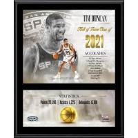 Tim Duncan San Antonio Spurs Fanatics Authentic 12 x 15 Hardwood Classic Sublimated Plaque