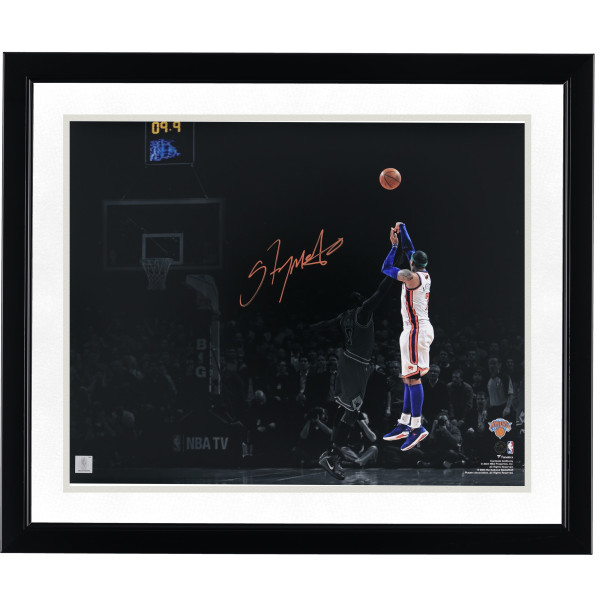 Фото с автографом Carmelo Anthony New York Knicks Fanatics Authentic 16 x 20 Game Winning Shot Vs. Chicago Bulls Spotlight