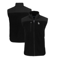 Жилетка на молнии Los Angeles Dodgers Cutter & Buck Cascade Eco Sherpa Fleece - Black