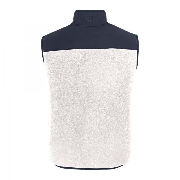 Жилетка на молнии New York Yankees Cutter & Buck Cascade Eco Sherpa Fleece - White/Navy