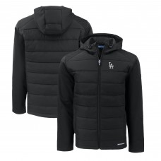 Толстовка на молнии Los Angeles Dodgers Cutter & Buck Evoke Hybrid Eco Softshell Recycled - Black