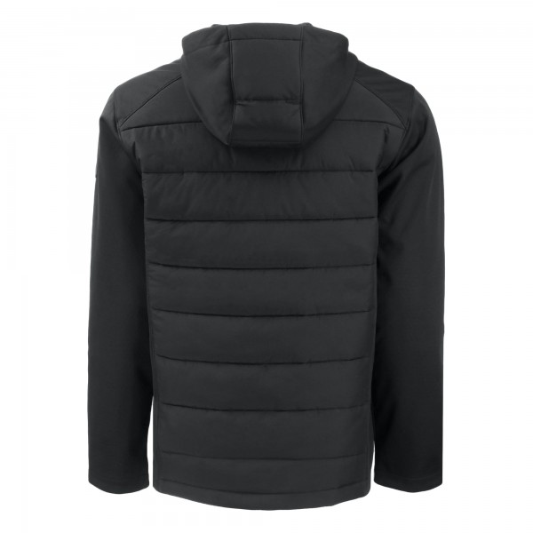 Толстовка на молнии Los Angeles Dodgers Cutter & Buck Evoke Hybrid Eco Softshell Recycled - Black