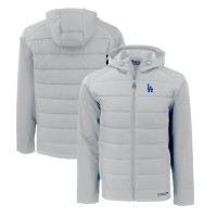 Толстовка на молнии Los Angeles Dodgers Cutter & Buck Evoke Hybrid Eco Softshell Recycled - Gray