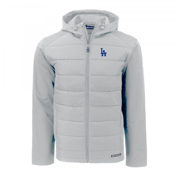Толстовка на молнии Los Angeles Dodgers Cutter & Buck Evoke Hybrid Eco Softshell Recycled - Gray