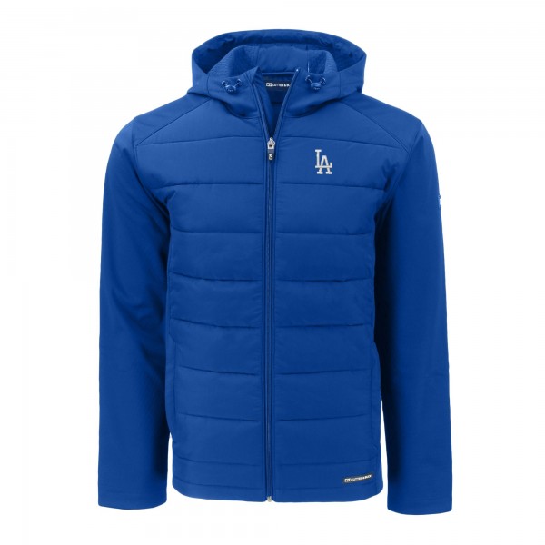 Толстовка на молнии Los Angeles Dodgers Cutter & Buck Evoke Hybrid Eco Softshell Recycled - Royal