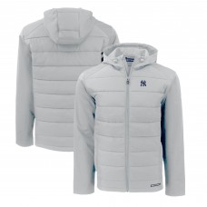 Толстовка на молнии New York Yankees Cutter & Buck Evoke Hybrid Eco Softshell Recycled - Gray