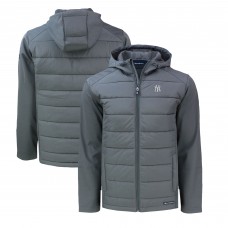 Толстовка на молнии New York Yankees Cutter & Buck Evoke Hybrid Eco Softshell Recycled - Gray