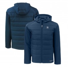 Толстовка на молнии New York Yankees Cutter & Buck Evoke Hybrid Eco Softshell Recycled - Navy