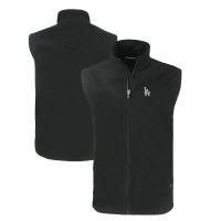 Жилетка на молнии Los Angeles Dodgers Cutter & Buck Charter Eco Recycled - Black