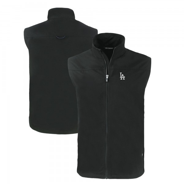 Жилетка на молнии Los Angeles Dodgers Cutter & Buck Charter Eco Recycled - Black