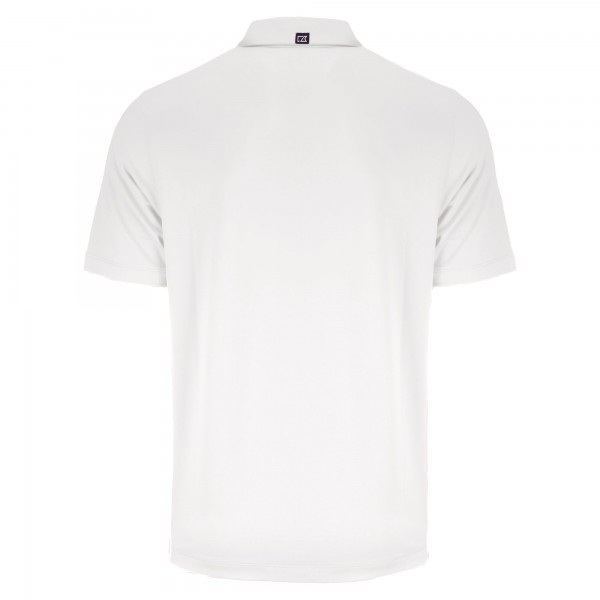 New York Yankees Cutter & Buck White Forge Eco Stretch Recycled Polo