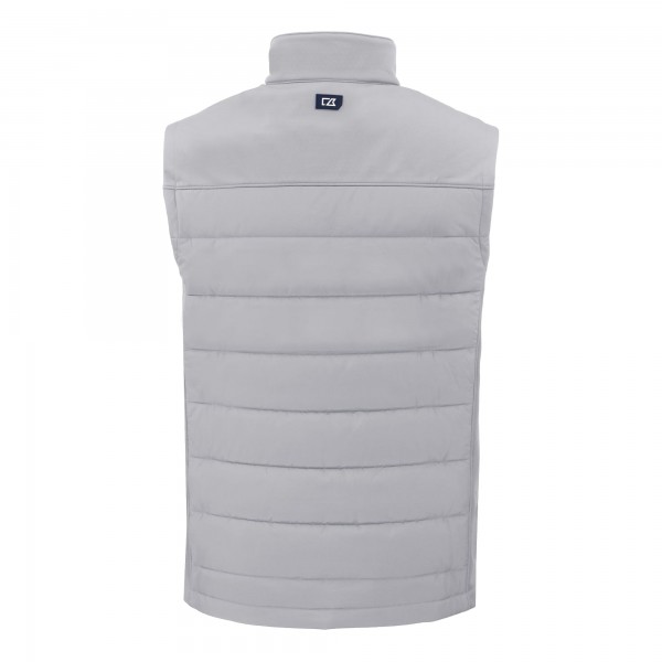 Жилетка на молнии Los Angeles Dodgers Cutter & Buck Evoke Hybrid Eco Softshell Recycled - Gray