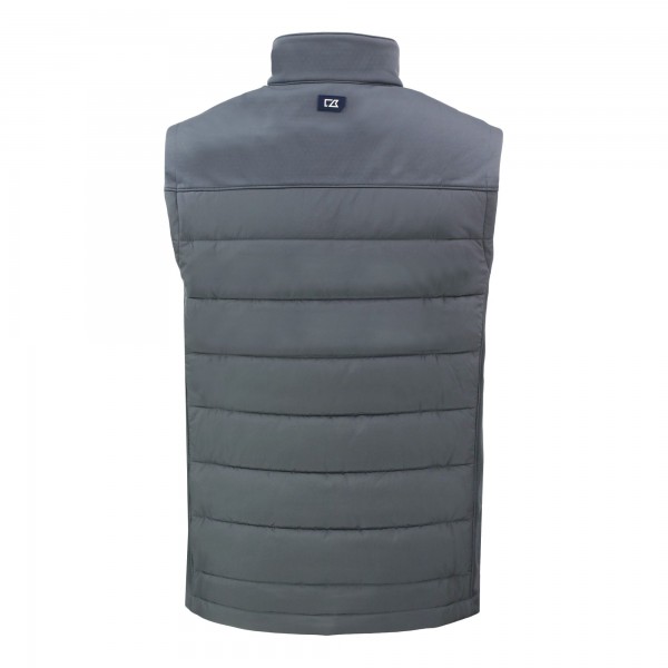 Жилетка на молнии Los Angeles Dodgers Cutter & Buck Evoke Hybrid Eco Softshell Recycled - Gray