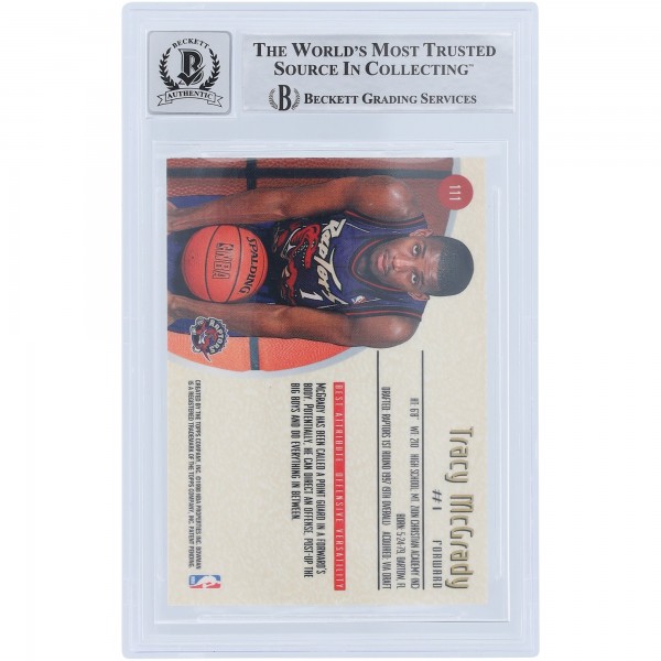 Tracy McGrady Toronto Raptors Autographed 1997-98 Bowman Best #111 Beckett Fanatics Witnessed Authenticated 10 Rookie Card