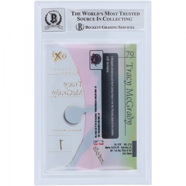Tracy McGrady Toronto Raptors Autographed 1997-98 Skybox EX 2001 #79 Beckett Fanatics Witnessed Authenticated 10 Rookie Card
