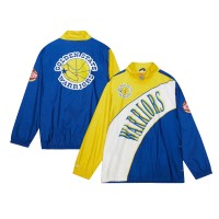 Ветровка на молнии Golden State Warriors Mitchell & Ness Hardwood Classics Arched Retro Lined - White