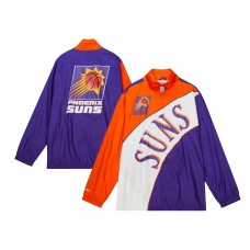 Ветровка на молнии Phoenix Suns Mitchell & Ness Hardwood Classics Arched Retro Lined - White/Orange