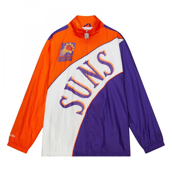 Ветровка на молнии Phoenix Suns Mitchell & Ness Hardwood Classics Arched Retro Lined - White/Orange