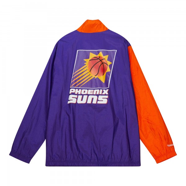 Ветровка на молнии Phoenix Suns Mitchell & Ness Hardwood Classics Arched Retro Lined - White/Orange