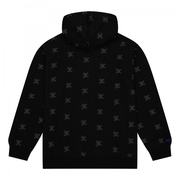 Толстовка Denver Nuggets Mitchell & Ness Hardwood Classics Allover Print - Black