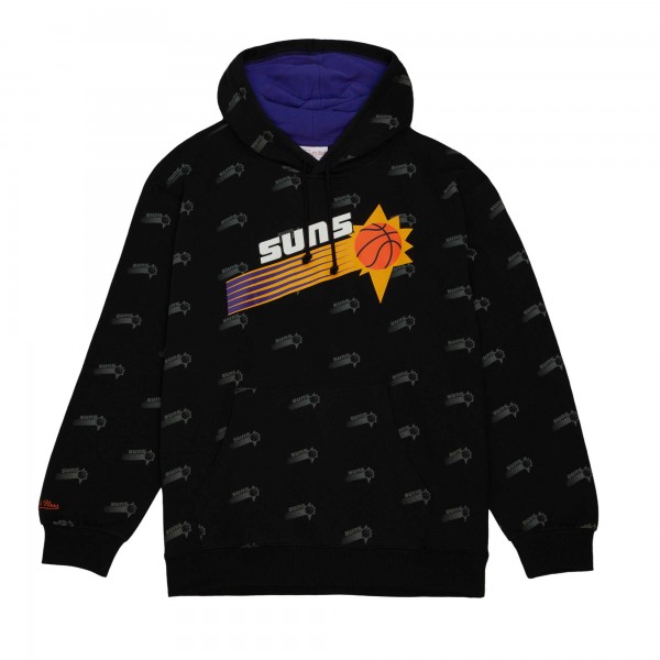 Толстовка Phoenix Suns Mitchell & Ness Hardwood Classics Allover Print - Black