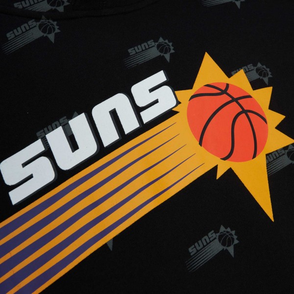 Толстовка Phoenix Suns Mitchell & Ness Hardwood Classics Allover Print - Black