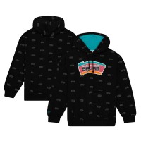 Толстовка San Antonio Spurs Mitchell & Ness Hardwood Classics Allover Print - Black