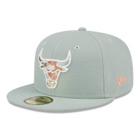 Бейсболка Chicago Bulls New Era Springtime Camo 59FIFTY - Green